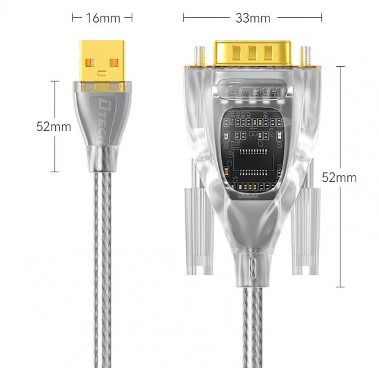 USB to RS232 Transparent Serial Cable