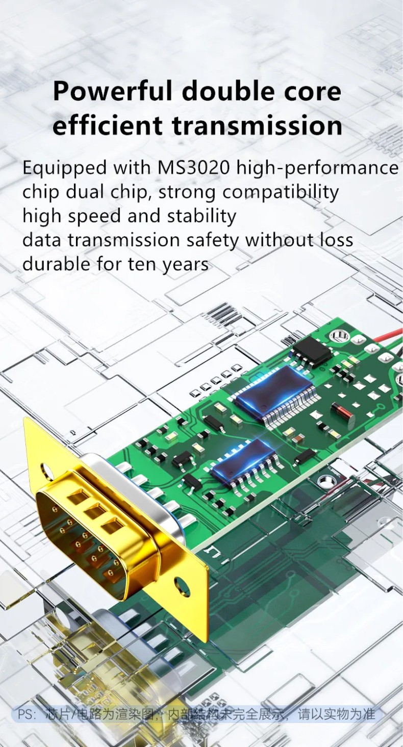 USB to DB 9pin RS232 Serial Cable