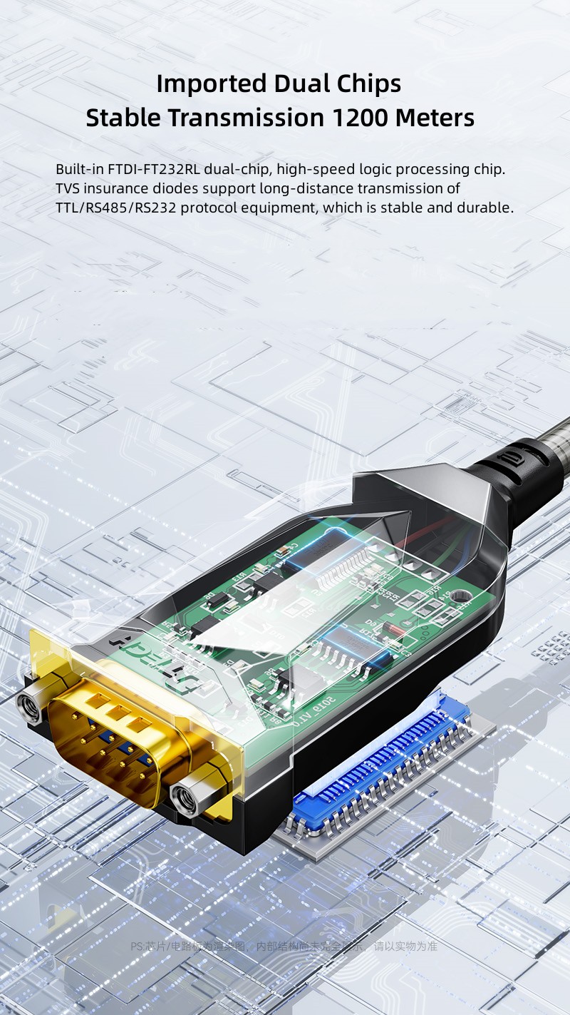 USB to RS232 RS485 TTL Armor Serial Cable