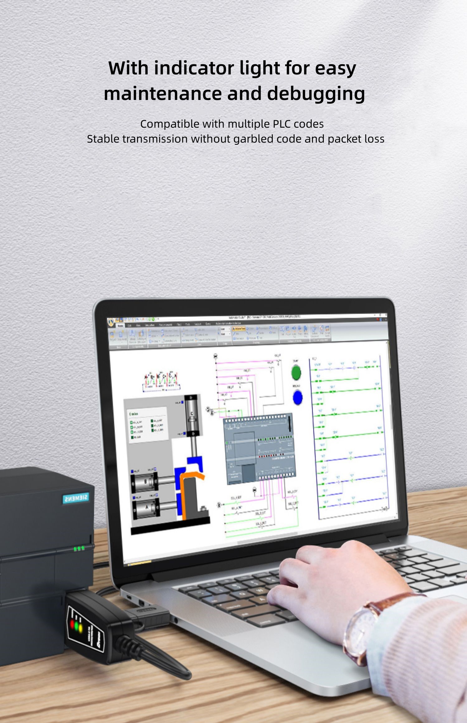 Type C+USB to RS232/422/485 Serial Cable