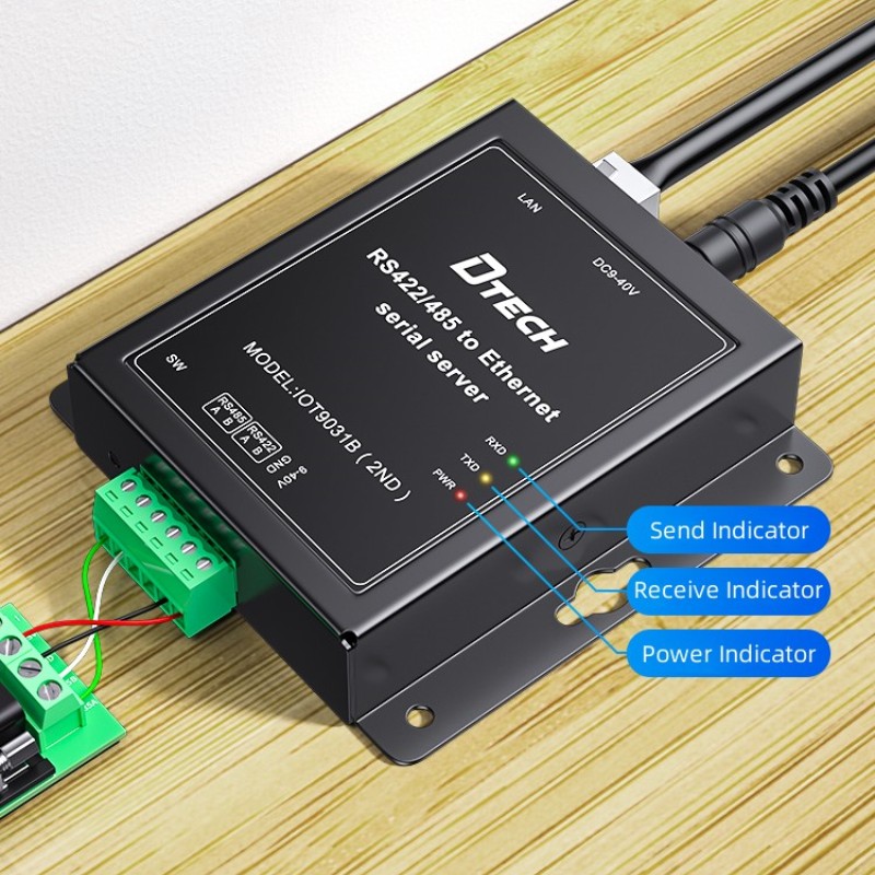 RS422/485 to Ethernet Serial Server