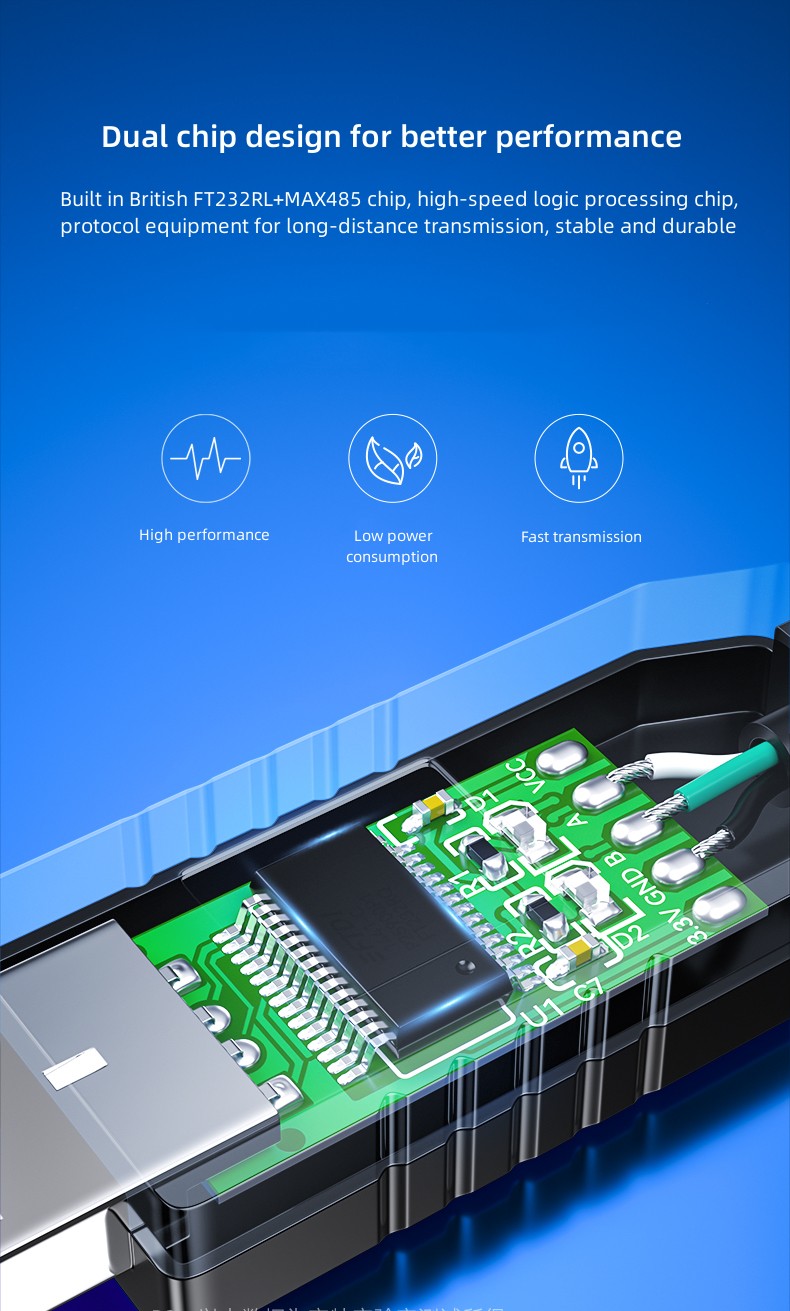 USB to RS485 Serial Port XLR Cable