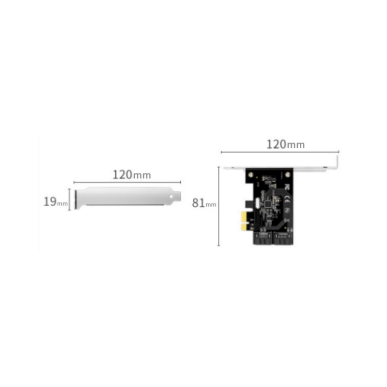 PCI-E to 2 Port SATA3.0 Expansion Card