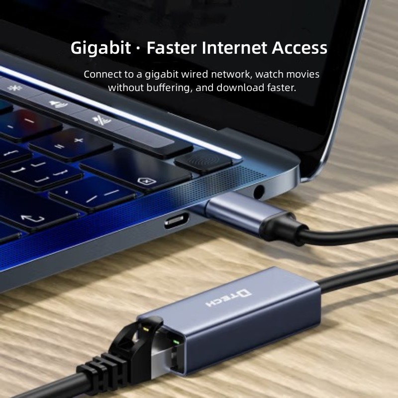 Type C to RJ45 Gigabit Network Adapter