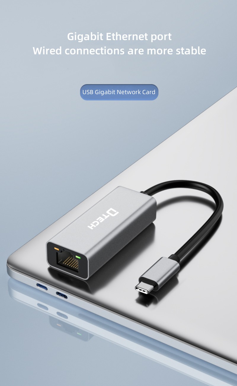 Type C to RJ45 Gigabit Network Adapter
