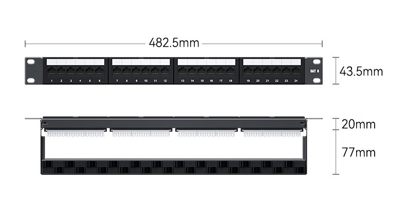 CAT6 24 Port Patch Panel