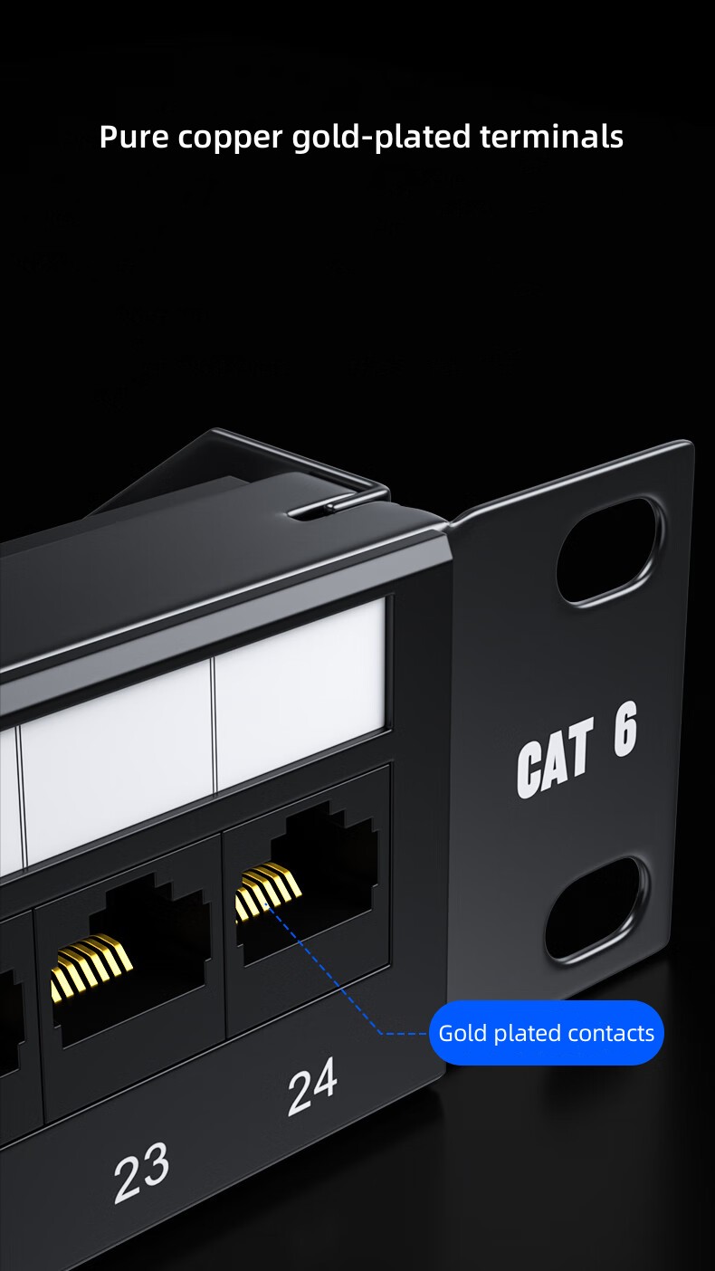 CAT6 24 Port Patch Panel