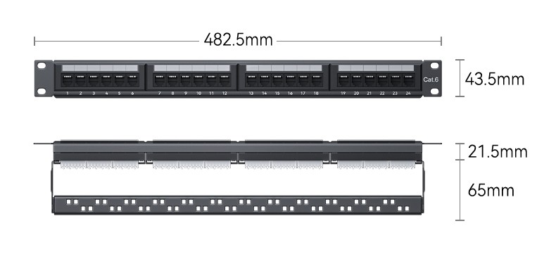 CAT6 24 Port Patch Panel