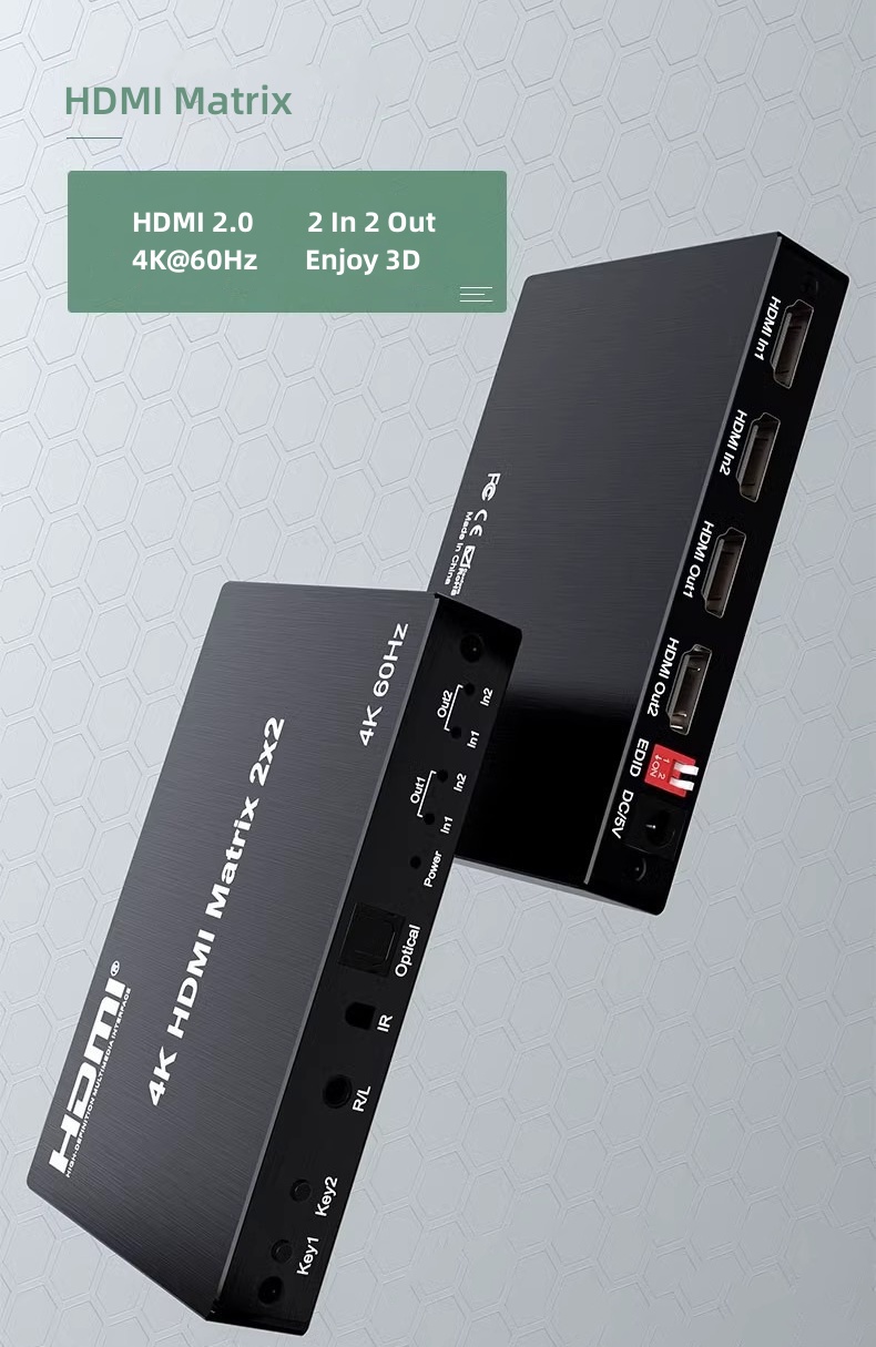 HDMI Matrix 2x2 (4K@60Hz) HDMI Matrix 2x2 (4K@60Hz)