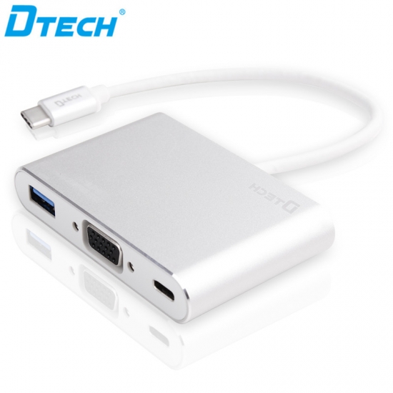 type-c to vga+usb3.0+pd