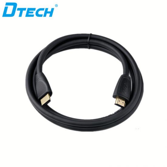 Top-selling DTECH DT-HF003  HDMI 19+1 Pure copper HD video cable 1.5m black