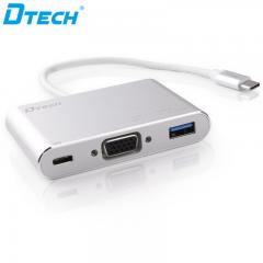 Portable DTECH DT-T0023 TYPE-C TO VGA+PD+USB3.0 CONVERTER