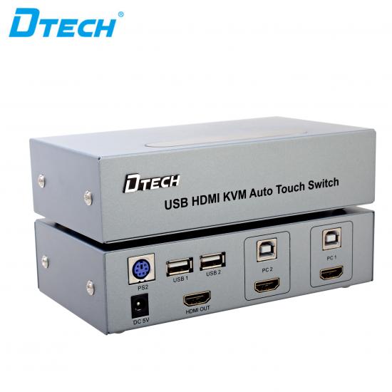 Reliable DTECH DT-8121 USB/HDMI KVM Switch 2 to 1 Supplier