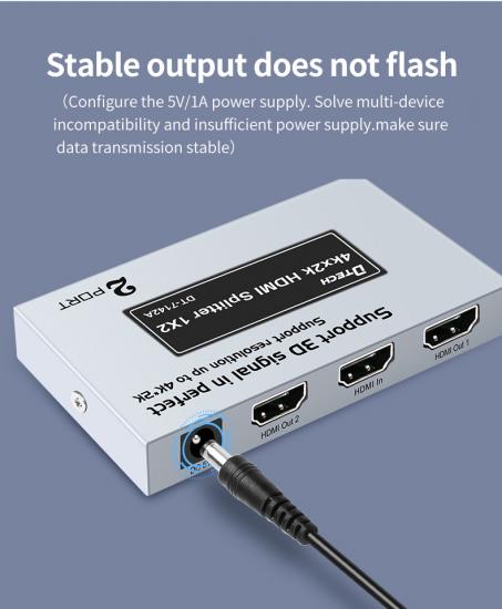 VIDEO SPLITTER HDMI 1 ENTRADA 2 SALIDAS ENSON ENS-HDMI12 DISTRIBUIDOR –  Nodomex