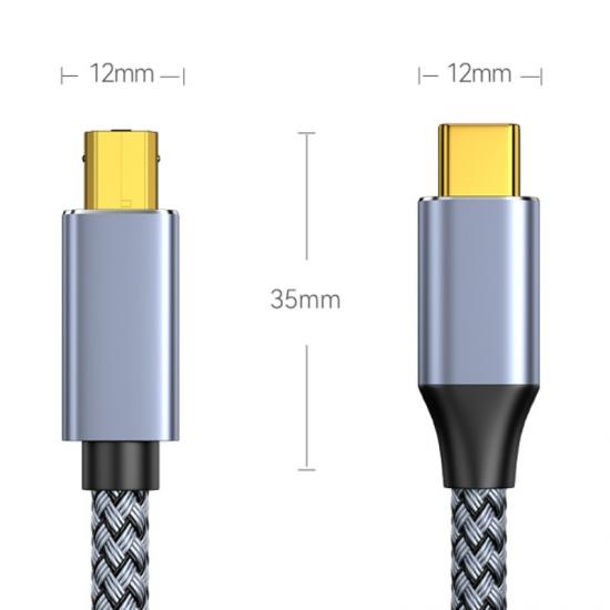 Type-C Male to Printer Data Cable