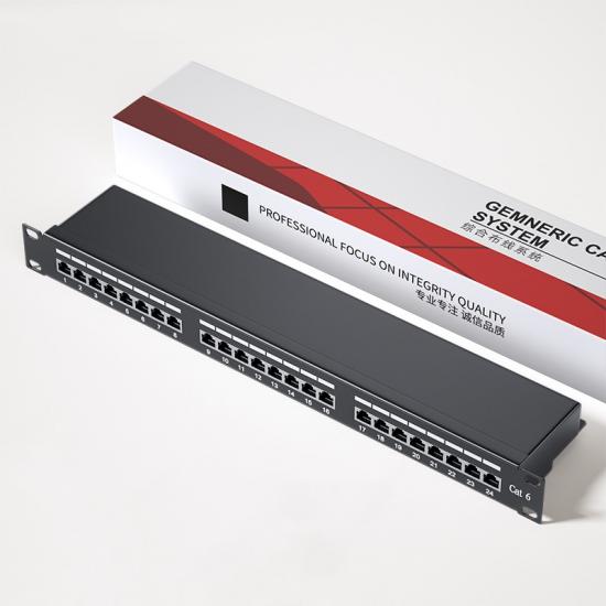 24 Port CAT6 Shielded Network Patch Panel