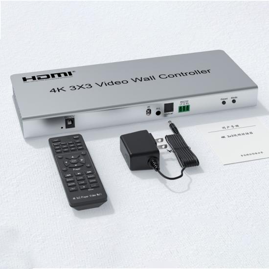 4K USB 3X3 HDMI Video Wall Controller Player Multi Screen Splicer Processor 1x5 2x2 2x3 4x2 2x4 3x3 1x9 9 Channels Tv Stitching I3985163934