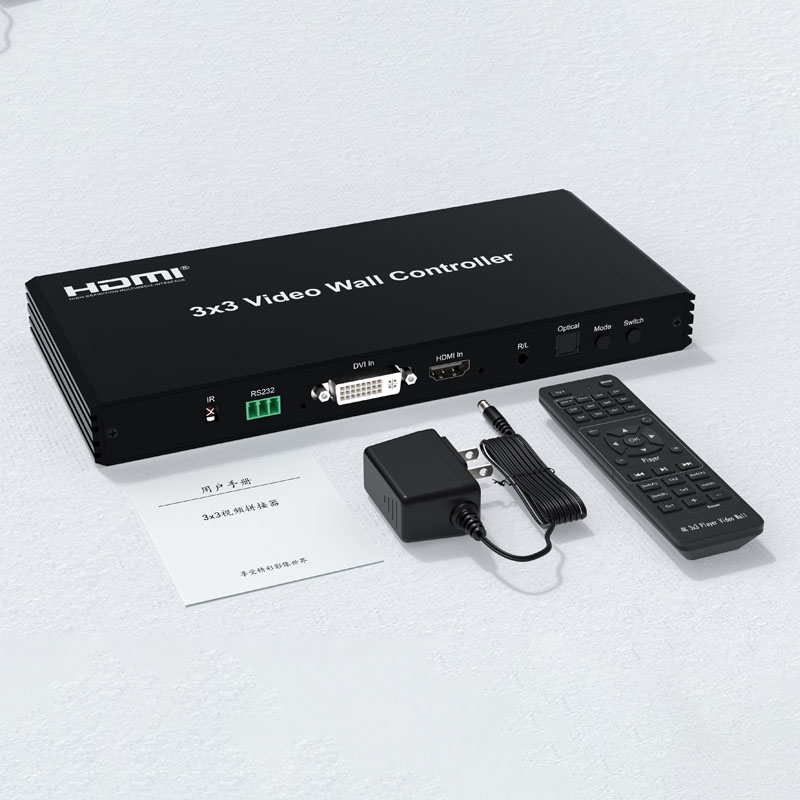 Unleash the Power of Visuals with DTECH 3x3 Video Wall Controller