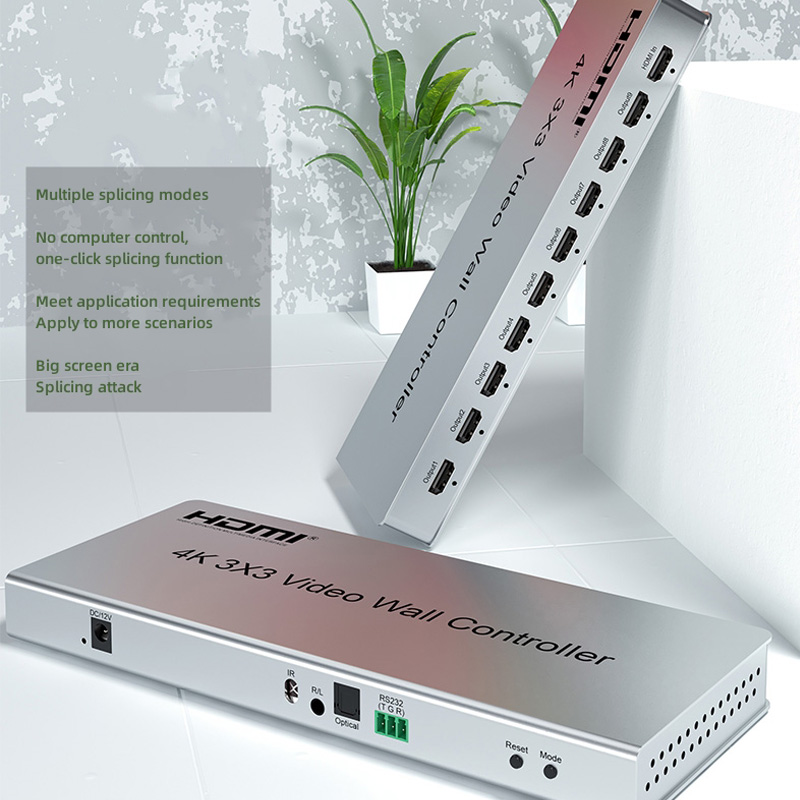 DTECH 4K 3X3 Video Wall Controller